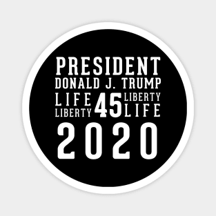 President Donald J. Trump 2020 Magnet